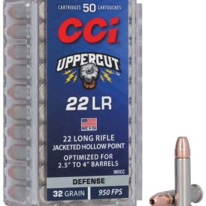 CCI UPPERCUT AMO 22LR 32GR PLATED HP 50RD BOX (100 BX CASE)