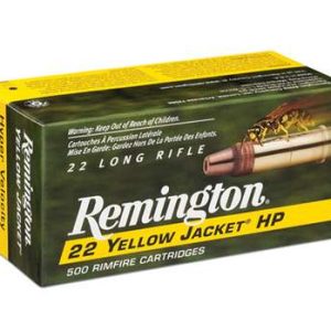 REMINGTON YELLOW JACKET HYPER VELOCITY AMO 22LR 33GR TCHP 100RD (50 BOX CASE) 21280