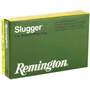 REMINGTON SLUGGER MAGNUM RIFLED SLUGS AMO 12GA 1OZ RS 3IN 5RD (50 BOX CASE) 20270