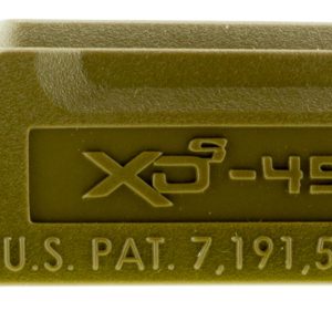 Springfield Armory XDS5002MFDE Backstrap Sleeve made of Polymer with Flat Dark Earth & 1 Piece Design for 45 ACP Springfield XD-S with #2 Backstrap & 3.30" Barrel