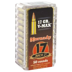 HORNADY RIMFIRE VARMINT EXPRESS AMO 17 MACH 2 17GR V-MAX 50RD (100 BOX CASE)