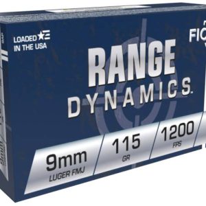 FIOCCHI AMO 9MM LUGER 115GR FMJ 50-RD (20 BOXES PER CASE)